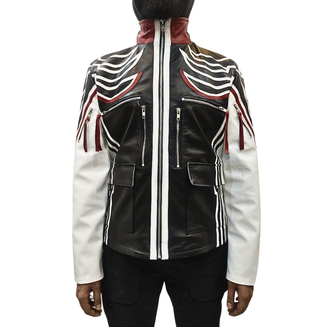 Tekken 8 Jin Kazama Handmade Leather Hooded Jacket | Cosplay