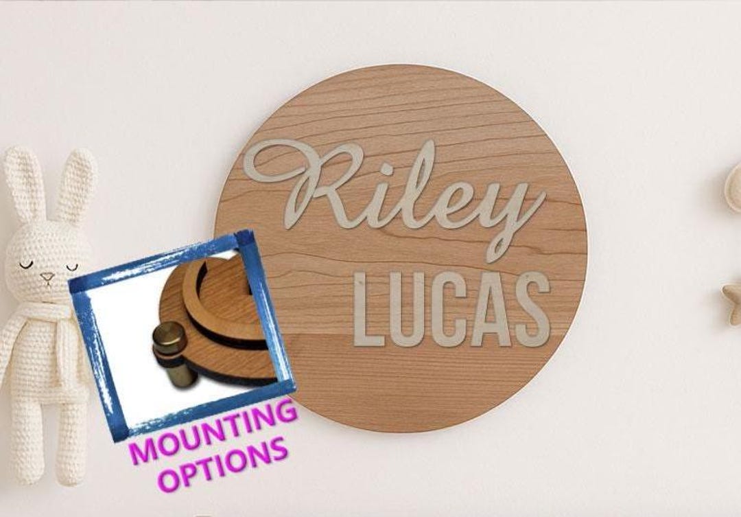Baby Name Rounds Personalized Baby Name Round Sign - 11.5