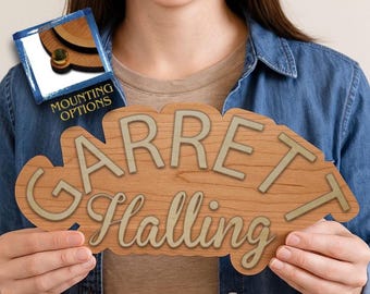 Personalized Baby Name Wall Sign – Custom Nursery Decor