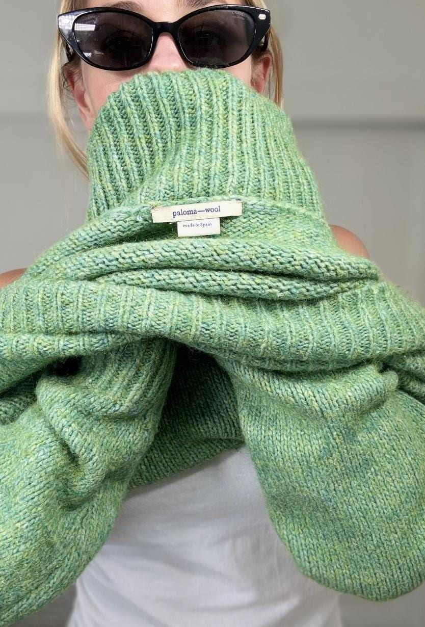Paloma Wool Turtleneck Sweater in Green - Etsy