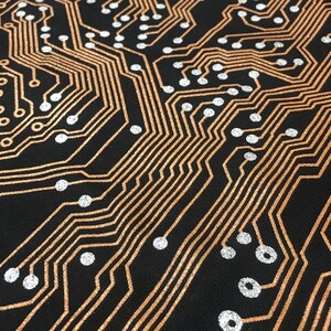 Men's black computer Circuit Board T-shirt