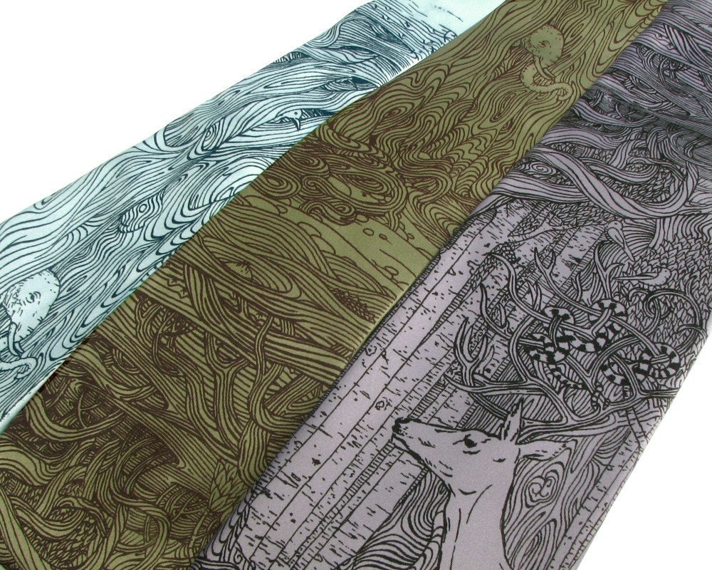 Tangled Forest Necktie - Surreal Art Tie - Men's Necktie - Unique…