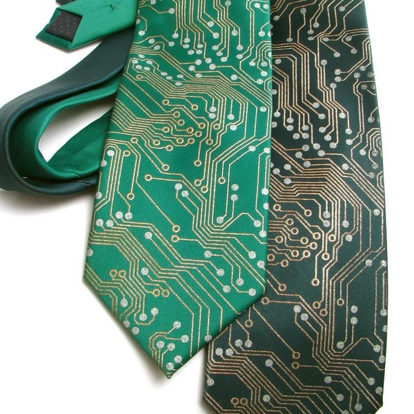 Circuit Board Tie - Men's Neck Tie - Circuit Board Necktie - Geek Gift - Tech Gift