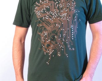 Men's Circuit Board T-shirt - Computer - Geek Gift - Engineer Present