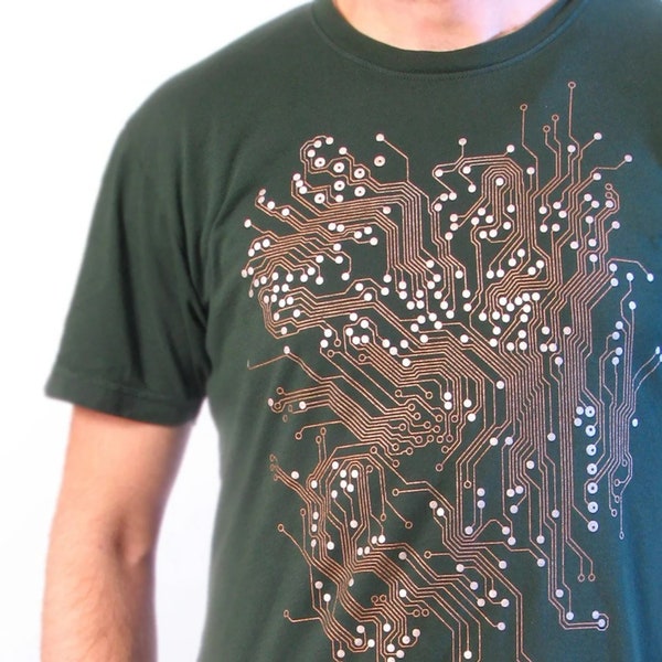 Men's Circuit Board T-shirt - Computer - Geek Gift - Engineer - made TO ORDER