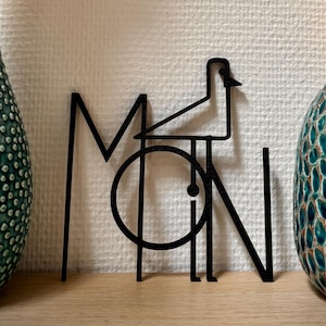 MOIN Wanddeko mit Möwe – Minimalistisch, Schwarz oder Weiß, Norddeutschland & Küsten-Deko Nordsee