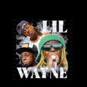 Lil Wayne Png , Ready to print, printable design, hiphop artist, 90s, rapper, rap tee design, 300 dpi