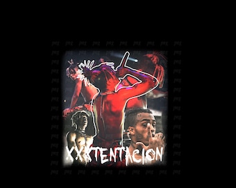 Xxxtentacion Png , Ready to print, printable design, hiphop artist, 90s, rapper, rap tee design, 300 dpi