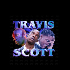Travis Scott Png , Ready to print, printable design, hiphop artist, 90s, rapper, rap tee design, 300 dpi