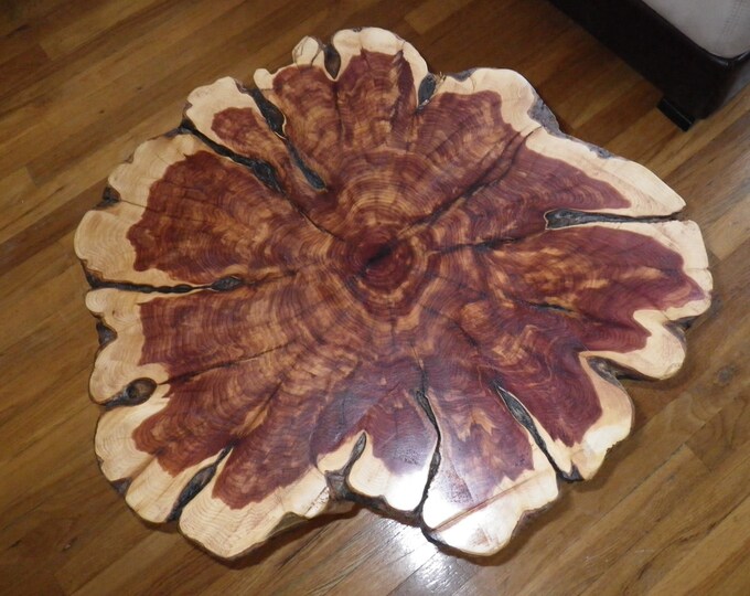 Large Cedar Slab Table Etsy