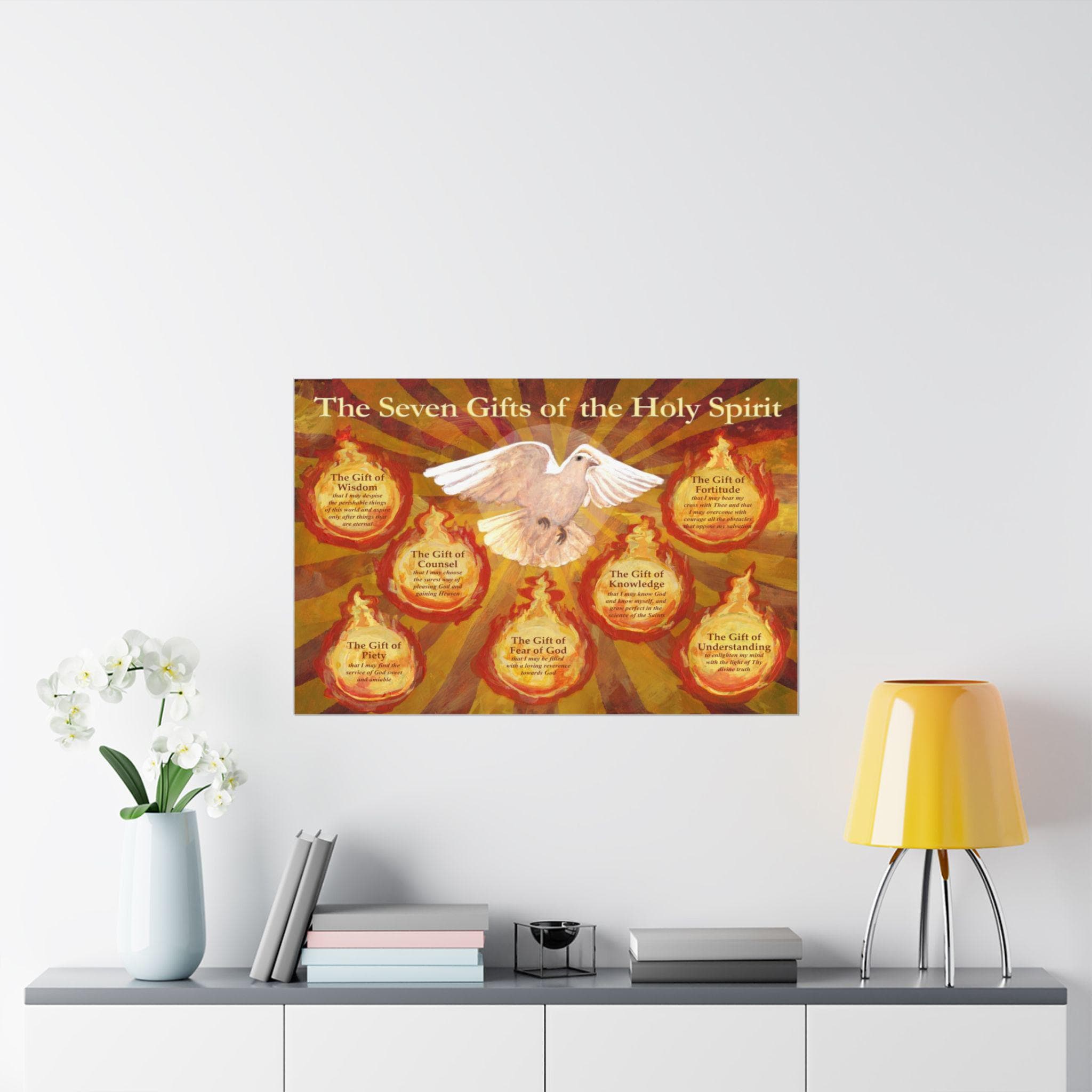 Catholic Poster 7 Gifts of the Holy Spirit Poster Gift - Etsy