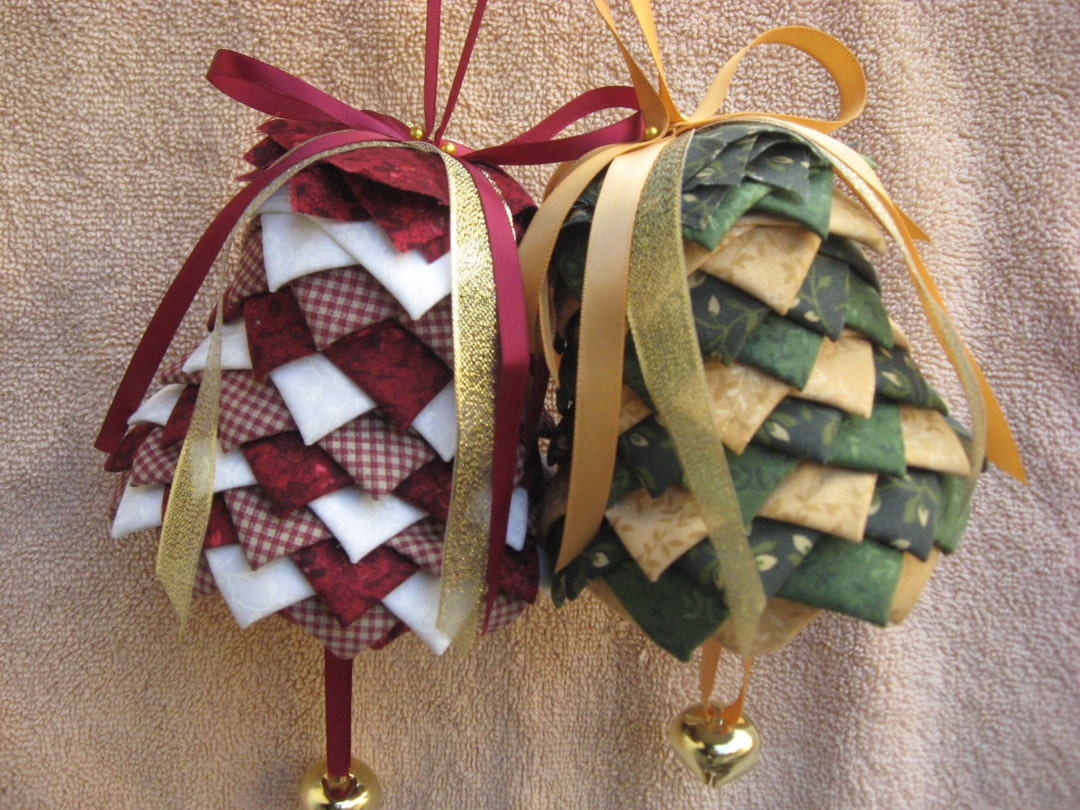 Pdf File-quilted Christmas No- Sew Ornament Complete Pattern Download-bells-pdf FILE