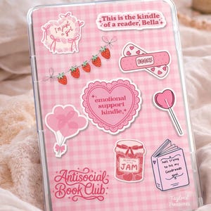 Bubble Gum Pink Reader Kindle Insert  (Digital Download, Multiple Sizes)