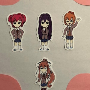 Doki Doki Literature club vinyl stickers