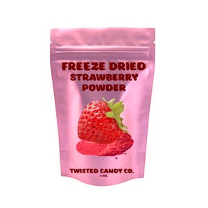 Freeze Dried Strawberry Powder | Healthy Fruit Powder for Smoothies, Yogurt, Baking, Cooking