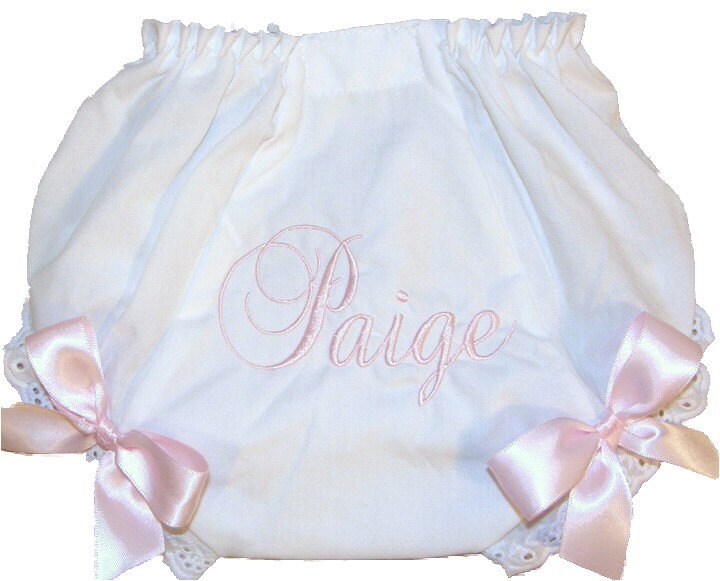 Personalized Baby Girl Diaper Cover Bloomers Light Pink Etsy