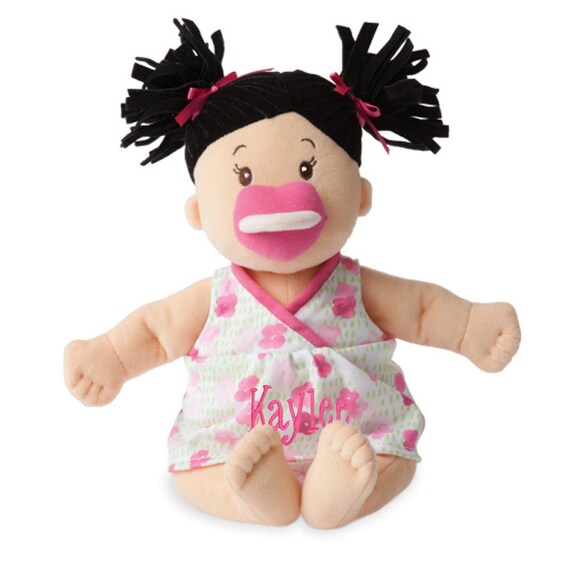 soft baby doll with magnetic pacifier