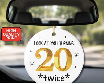 Funny 40th Birthday Milestone Ornament for Mom Dad Forty Birthday Celebration Keepsake Sarcastic Witty Humor Ornament Coworker 40 Bday Gift