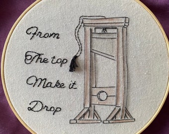 From The Top Make It Drop - ooak Cardi B Embroidery