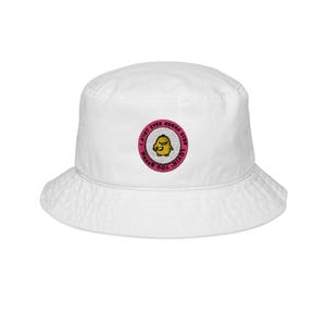 Cute Embroidered Bucket Hat - Fun Summer Accessory, Gift for Friends, Beachwear, Stylish Headwear, Outdoor Fashion
