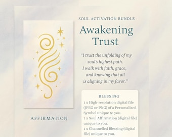 Soul Activation Bundle | Digital Download | Channeled Symbol, Affirmation Blessing | Energy Healing Soul Alignment