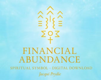 Channeled Financial Success Symbol – Spiritual Artwork for Abundance & Wealth Activation - Digital Download