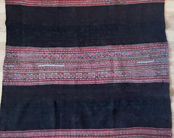 Antique Aguayo  Bolivian handwoven alpaca wool textile manta cloth wall hanging