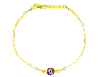 London Manori Purple Evil Eye BRACELET