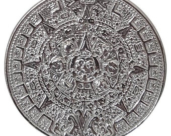 Aztec Mayan Sun Calendar Pendant