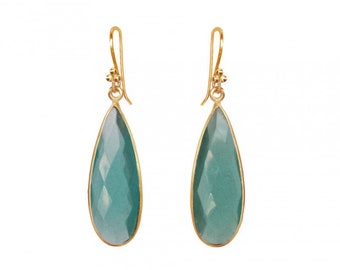 Chalcedony Teardrops