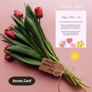 Digital Mother's Day Card, Mother's Day, Mother's Day Card, Printable Mother's Day Card, Instant PDF, Digital PDF