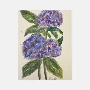 Hydrangeas blank notes