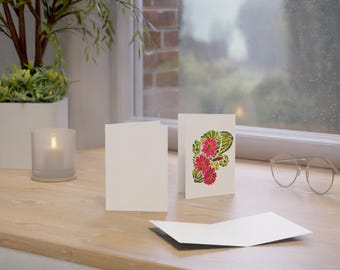 Beautiful flowering cactus Greeting Cards (1, 10, 30, and 50pcs)