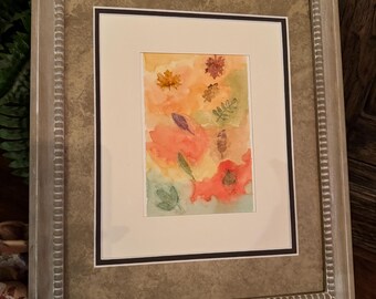 Fall leaves- a handpainted watercolor