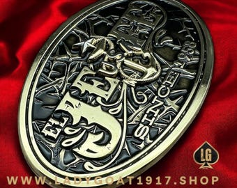 Jefe Senior Chief Belt Buckle | Lady Goat | CPO | SCPO | MCPO | Jefe | Retirement | Khaki Ball | Gift for Chief