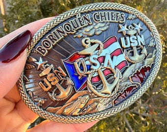 Boricua Chief Belt Buckle | Lady Goat | CPO | SCPO | MCPO | Jefe