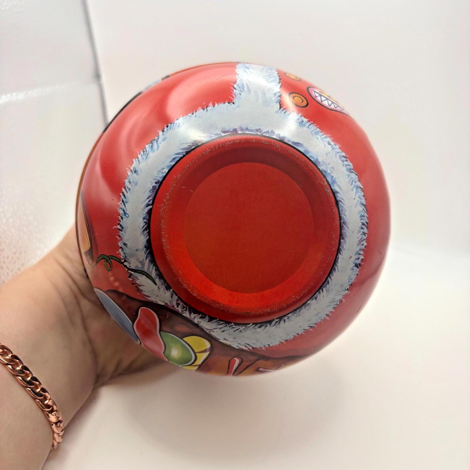 Vintage Roly Poly Christmas Santa Candy Tin Pacific Rim Hong Kong CLEAN ...