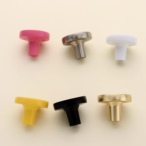 Colorful Round Cabinet Knob – 7 Color Cute Modern Drawer Pulls, Vibrant Color Handles for Kids Room, Fun Home Decor Hardware