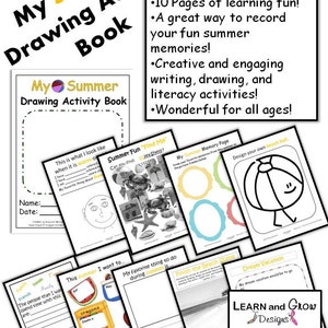 My Summer Drawing, Writing, and Activity Book for Kids image 2