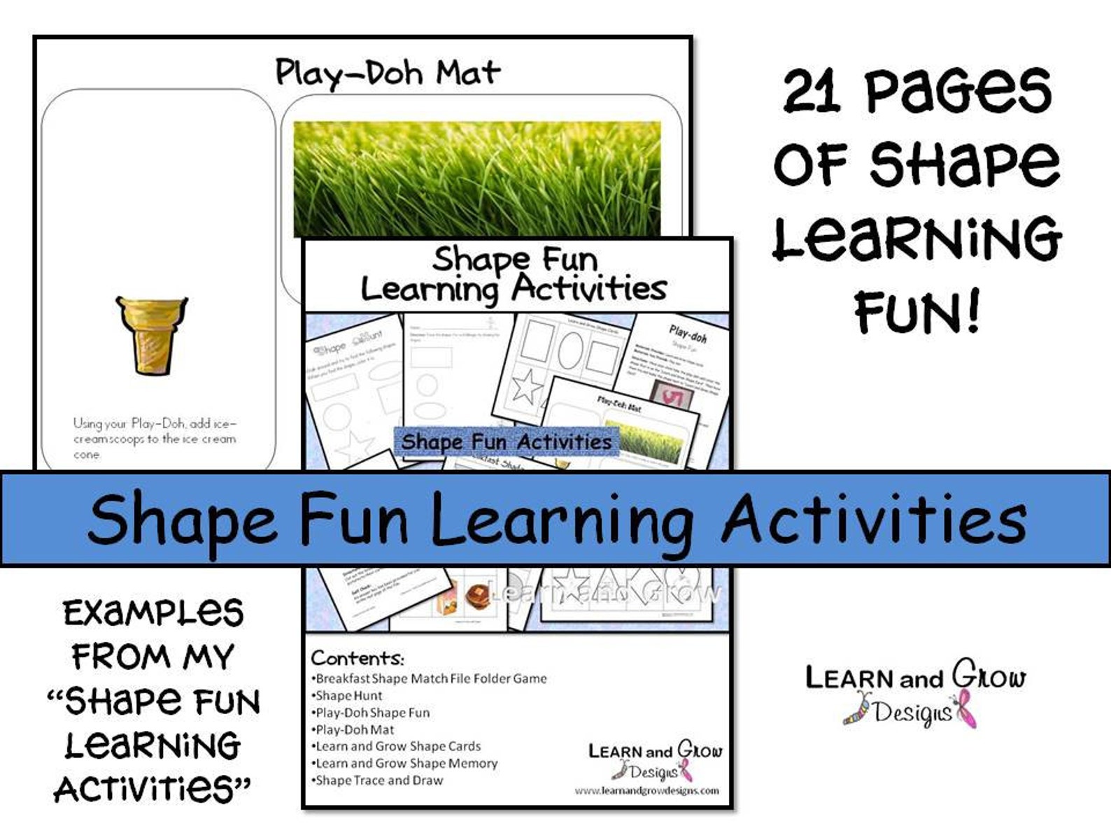 Shape Fun Learning Activities - Etsy