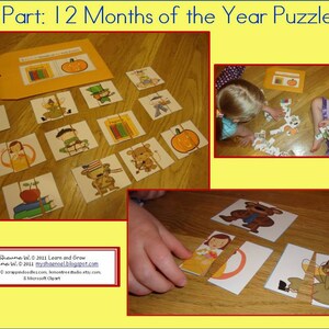 12 Months of the Year Activity Pack - UPDATED - Etsy