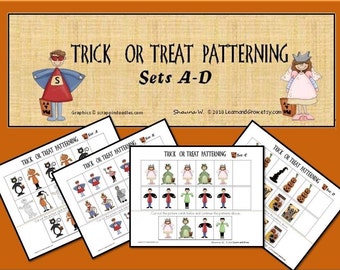 Halloween Patterning Trick or Treat Math Activity