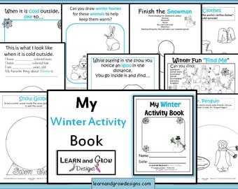 My Winter Activity and Drawing Book for Kids