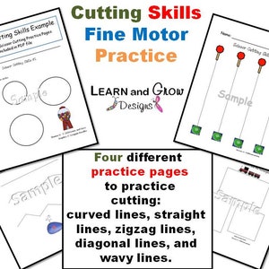 Cutting Skills Fine Motor Practice