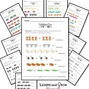 Simple Addition Practice Pages Common Core Aligned - Etsy