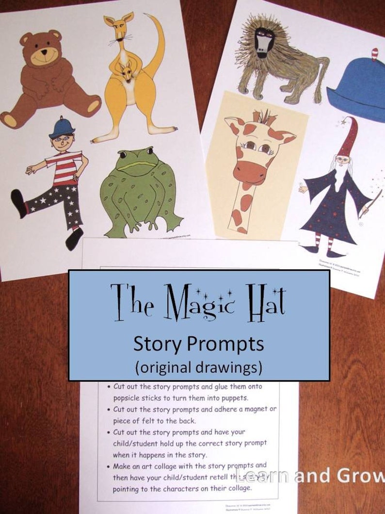 Magic Hat Literacy and Math Themed Unit with Original Illustrations image 4