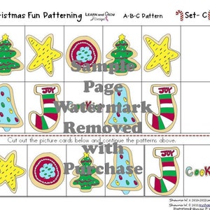 Christmas Fun Patterning Sets A-D PDF image 2
