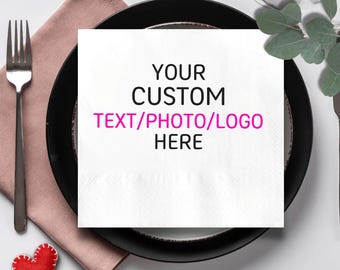 Servilletas personalizadas con foto, servilletas personalizadas para eventos, servilletas personalizadas para cócteles con foto, servilletas personalizadas para fiestas, toallas para invitados, servilletas únicas con foto