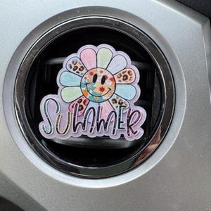 Car Vent Diffuser, Summer, Daisy, Cute, Essencial oil,  Gift idea, Dad gift, mom gift, birthday gift, car freshener, Fragrance Diffuser