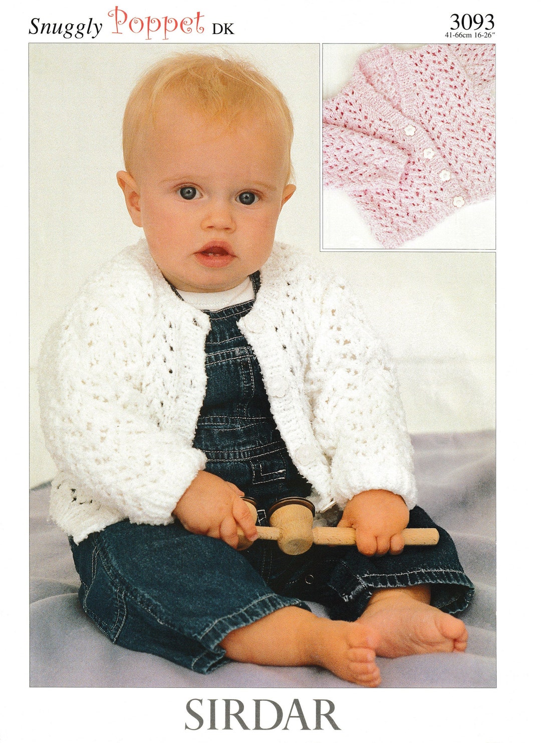 Baby Girls Cardigan DK Knitting Pattern 16 to 26 Etsy UK